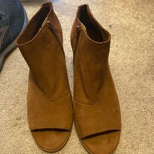 Lucky brand suede booties